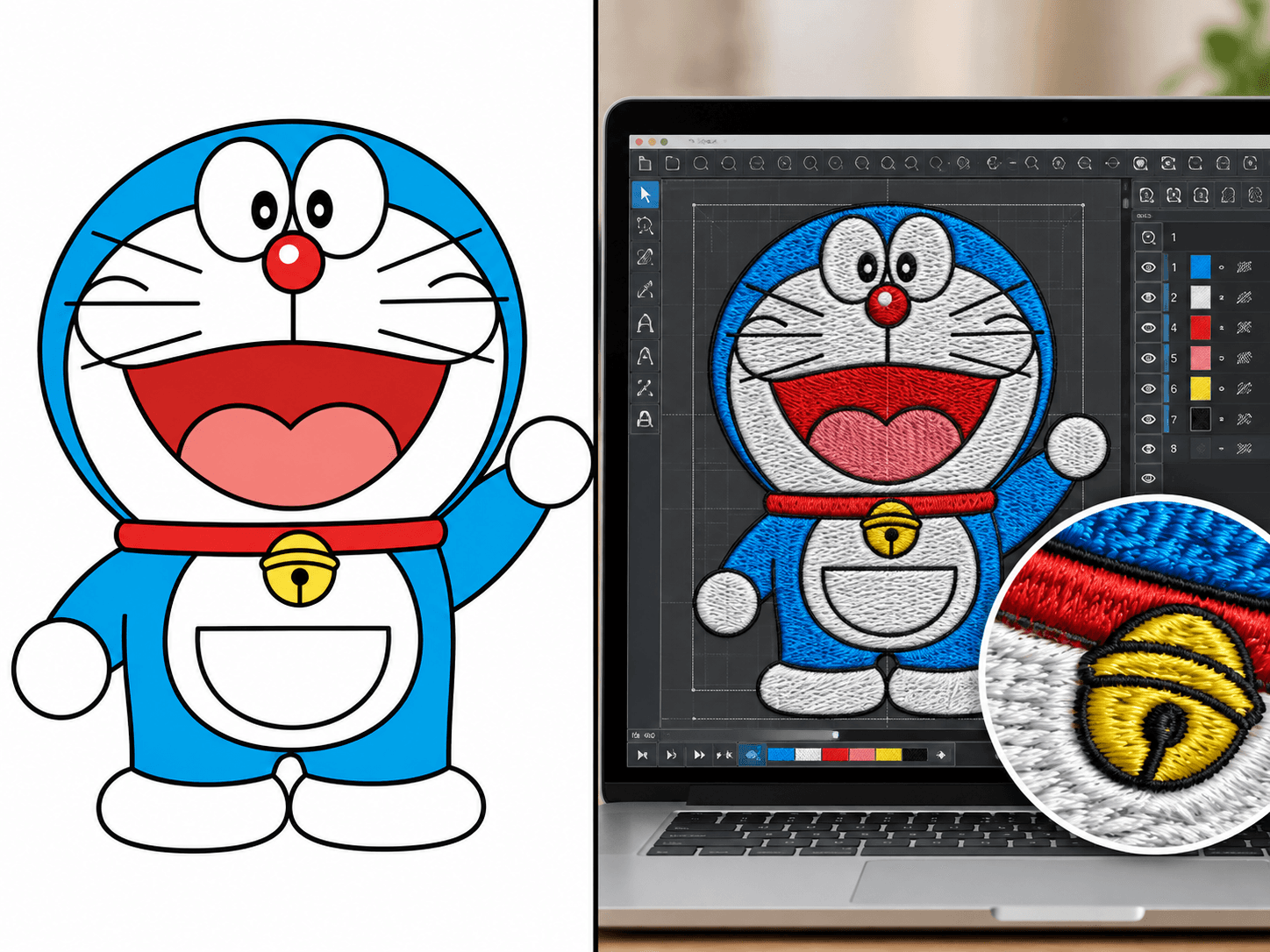 Preview and adjust freely
